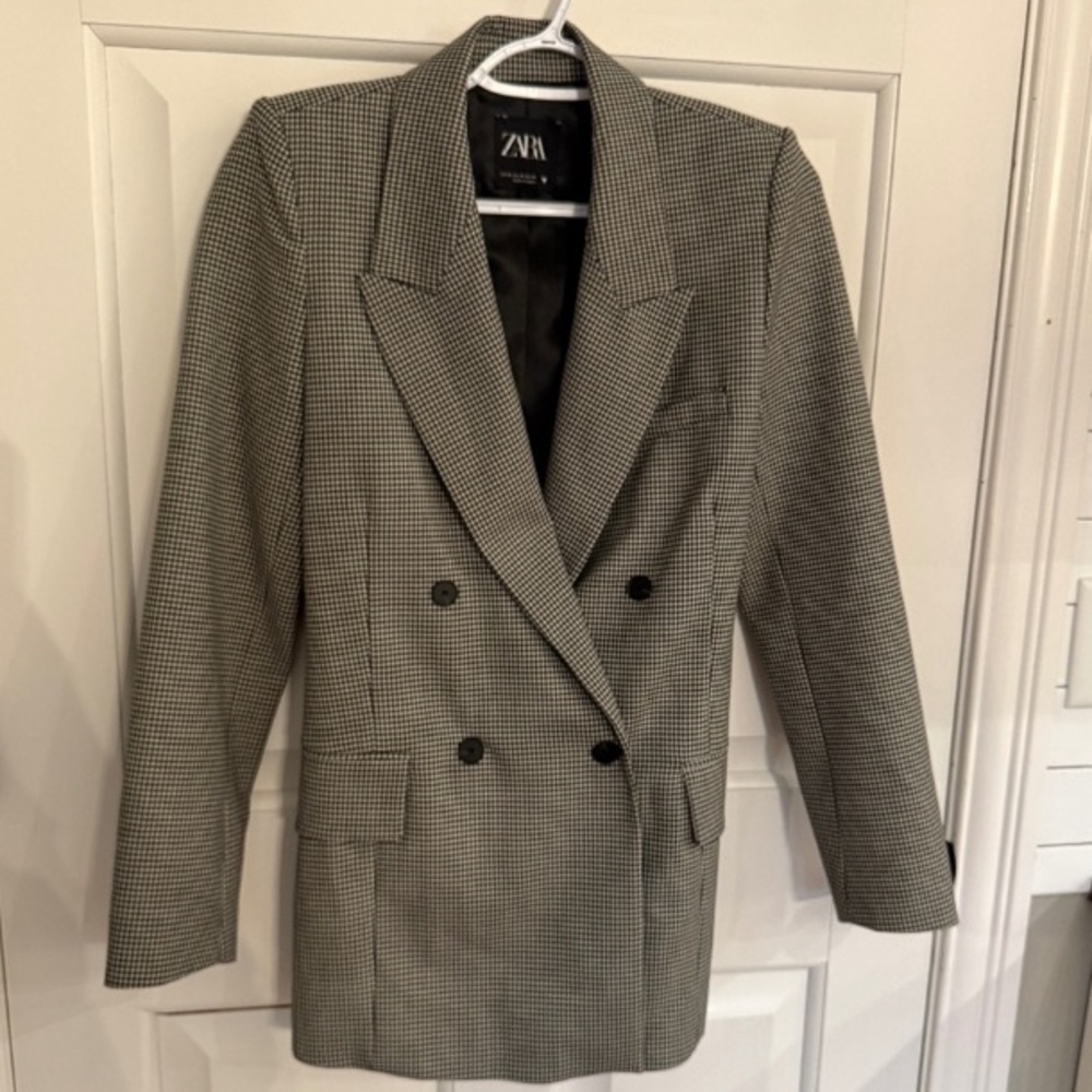 Zara Double Breasted Oversized Blazer 45328